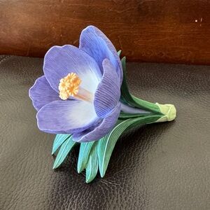 Vtg Lenox Crocus Porcelain Garden Flower Collection 1994